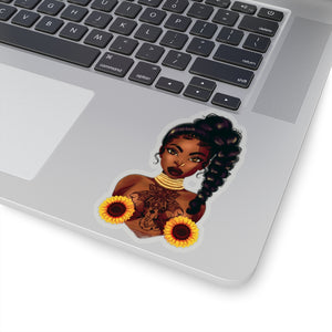 SunFlower Lady Sticker