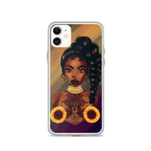 Load image into Gallery viewer, Sunflower Lady iPhone Case