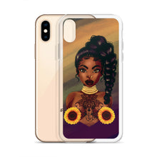 Load image into Gallery viewer, Sunflower Lady iPhone Case