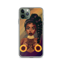 Load image into Gallery viewer, Sunflower Lady iPhone Case