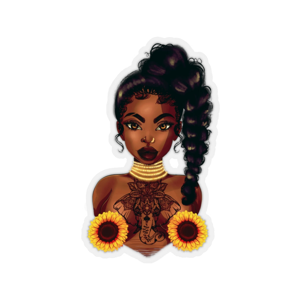 SunFlower Lady Sticker