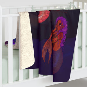 Mermaid Chat Fleece Blanket