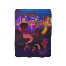 Load image into Gallery viewer, Mermaid Chat Fleece Blanket