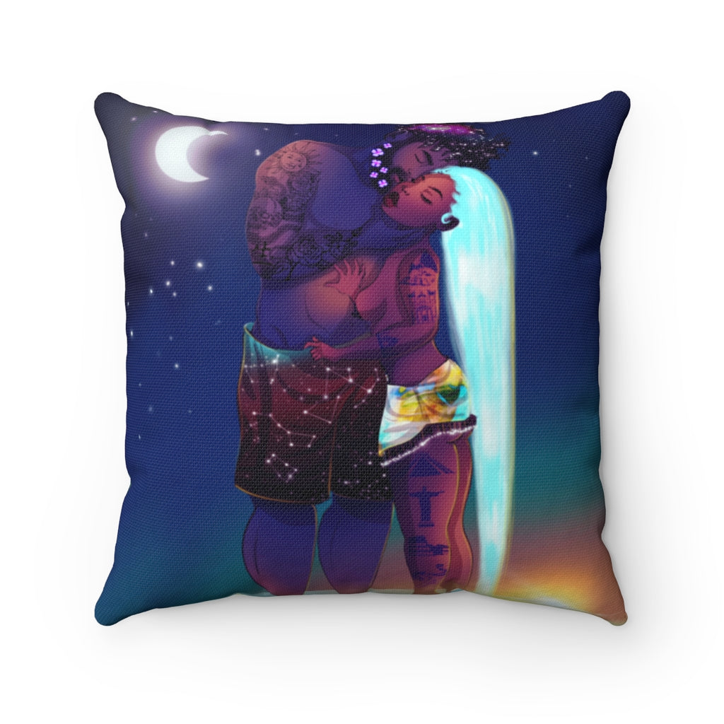 Like Night and Day Polyester Pillow
