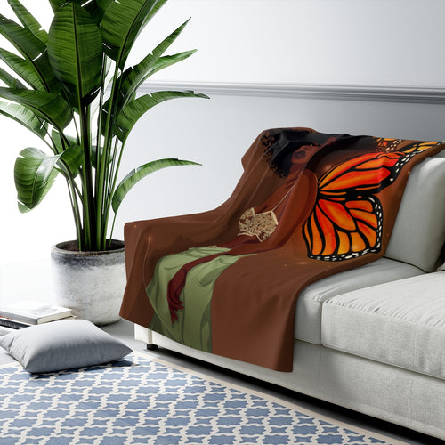 CoaCoa Flutter Kisses Fleece Blanket