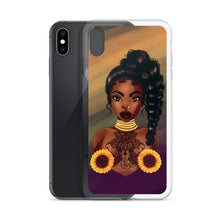 Load image into Gallery viewer, Sunflower Lady iPhone Case