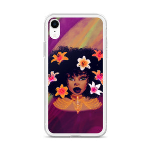 Lily Flower Lady iPhone Case