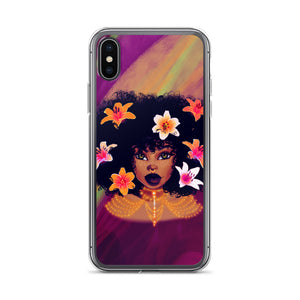 Lily Flower Lady iPhone Case
